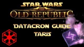 SWTOR  Datacron Guide  Taris Empire [upl. by Hosbein112]