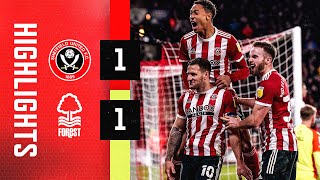 Sheffield United 11 Nottingham Forest  EFL Championship highlights  Sharp Goal amp Yates Equaliser [upl. by Ariad]