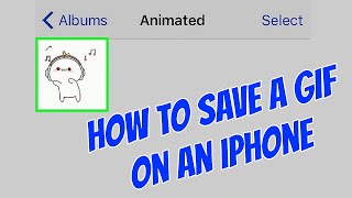 How to Save a GIF on an iPhone [upl. by Ihtraa]