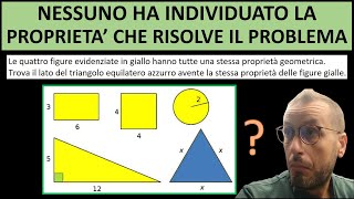 Nessuno ha individuato la proprietà geometrica che permette di risolvere il problema [upl. by Alac]