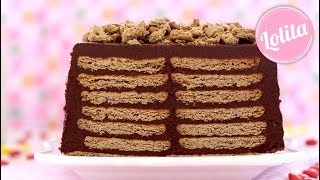 Receta de tarta de galletas sin horno  Tarta de la abuela [upl. by Maris]