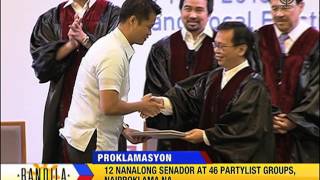 Comelec proclaims senatorial partylist winners [upl. by Eisus]