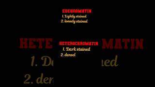 difference between euchromatin and heterochromatin l biology [upl. by Yggam30]