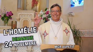 Homélie Mgr Aupetit 24 nov 2024 [upl. by Onaivatco437]