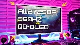 Alienware 360Hz AW2725DF 27quot QDOLED Gaming Monitor Review [upl. by Adikam698]