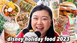 What to Eat at DISNEYLAND HOLIDAY Edition Food Tour 2023 [upl. by Eno]