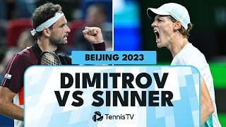 Grigor Dimitrov vs Jannik Sinner Extended Highlights  Beijing 2023 [upl. by Nilra]