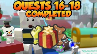 Bee Bear Quests 1618 Completed Bee Swarm Simulator  Roblox [upl. by Mauralia]