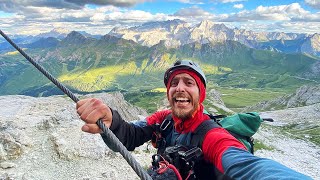 La Ferrata più Estrema delle Dolomiti  Piazzetta al Piz Boè [upl. by Eniamurt212]