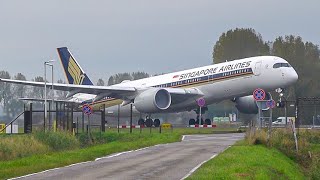 31 GREAT PLANES TAKING OFF amp LANDING  4x A350A380B747  Amsterdam Schiphol Airport PlaneSpotting [upl. by Nylyoj]