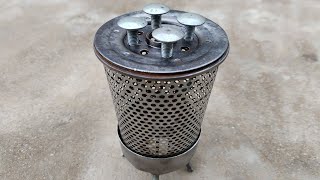 Amazing mini wood stove and Heater at home [upl. by Maleen]