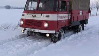 IFA Feuerwehr Robur LO W50 im Schnee LF 8TS 8 [upl. by Buckie]