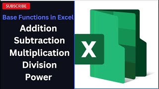 Ms excel Add  sub  Mul Division Power [upl. by Divd]