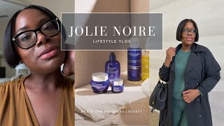 Jolie Noire Vlog  errands zara run loccitane pr grocery shopping fall living room refresh [upl. by Grodin382]