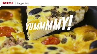 Tuna Clafoutis recipe with Tefal Ingenio [upl. by Akerdnuhs]