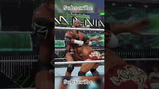 😱Triple H Pedigree Batista WWE WWE2K24 TripleH Batista HellinaCell WrestleManiaXL [upl. by Bulley]