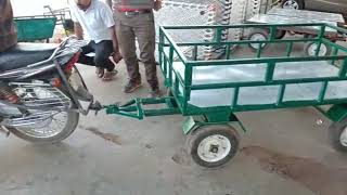 बाइक ट्रेलर Bike Trailer Mfg Kaushik Panchal Vijapur Gujarat 9428049856 All India Transport Service [upl. by Mossman]