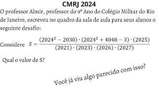 CMRJ 2024 Redução de uma expressão algébrica super esquisita [upl. by Jarad254]