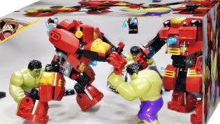 SY 헐크버스터 스매시 76031 중국 레고 짝퉁 조립 리뷰 Lego knockoff The Hulk Buster Smash [upl. by Einallem]