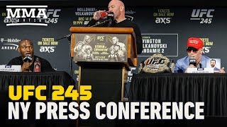 UFC 245 Usman vs Covington Press Conference  MMA Fighting [upl. by Muhcon]