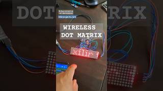 Wireless Message using Led Dot Matrix using Arduino project ideas engineeringprojects [upl. by Llehcear]