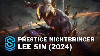 Prestige Nightbringer Lee Sin Skin Spotlight  League of Legends [upl. by Ydak]