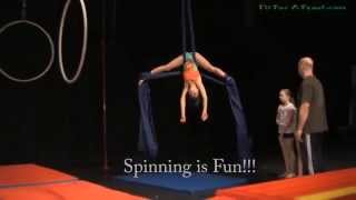 Circus School Silks Lesson  Cirque Du Soleil Acrobatics  Zacada Fitforafeast [upl. by Codi544]