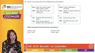 LGS 2023 Soruları ve Çözümleri ingilizce [upl. by Eliam]