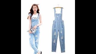 Distressed Denim Jumpsuit And Romper Outfit Ideas [upl. by Oirevas659]