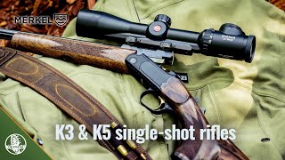 Merkel K5 amp K3 single shot rifles [upl. by Ainigriv]