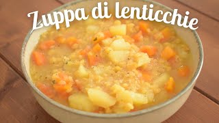 Zuppa di lenticchie rosse  ricetta facile e veloce  piatto caldo e confortevole [upl. by Aisatana]