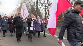 To warto zobaczyć3 WAŁBRZYSKI MARSZ NIEPODLEGŁOŚCI fragment przemarszu manifestacja święto [upl. by Kera]