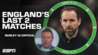 Craig Burley CRITICAL of England amp Southgate in last 2 matches vs Brazil amp Belgium  ESPN FC [upl. by Llenrahc]