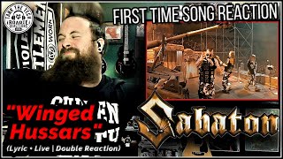 Sabaton  quotWinged Hussarsquot Lyric  Live  Double Reaction  ROADIE REACTIONS [upl. by Frodin]