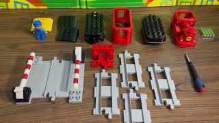 Tutorial  How to assemble Lego DUPLO Train 10874 Wagon Excavator Tractor Airplane Truck [upl. by Kancler]