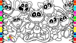 Smiling Critters New Coloring Pages  Coloring Poppy Playtime Chapter 3  NCS Music [upl. by Traweek]