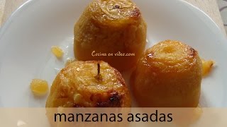 Manzanas asadas al horno tiernas y jugosas  baked Apples  TonioCocina 100 [upl. by Anemij]