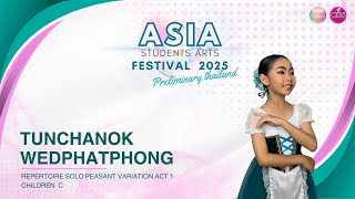 PEASANT VARIATION ACT 1 REPERTOIRE SOLO  TUNCHANOK WEDPHATPHONG [upl. by Rosenthal]