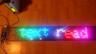 Scrolling LED matrix text from WS2812 LED strip [upl. by Cooley]