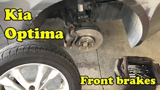 2013 Kia Optima Front Brakes and Oil Change [upl. by Potts]