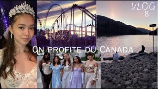 Le bal Bridgerton à Montréal Québec La Ronde fin des cours au Canada  Vlog 8 [upl. by Lielos]