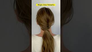 Quick amp Elegant pony tail  with a twist MagicGrip Hairpins from Good Hair Days [upl. by Aimar]