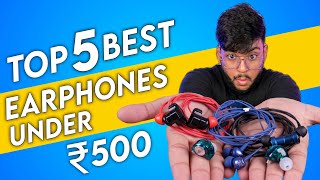 Best Earphones under 500 rs 2024  Best wired earphones under 500 in 2024 [upl. by Harald410]