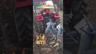 2 Bottom Plough for Mahindra 225 Agritech MTS Satana tractor farming plouging tractorlover [upl. by Ailenroc]