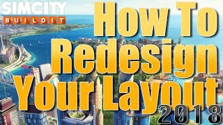 SimCity Build It  How To Redesign Your Layout 2018 [upl. by Relyhs68]