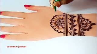 New Very Easy Mehndi DesignMehandi ka DesignFront hand Mehndi DesignMehandi Designs [upl. by Oigolue]