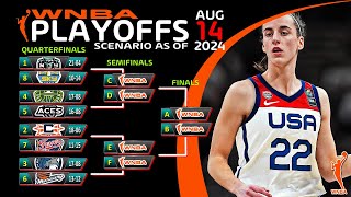 WNBA Standings 2024 Aug 14  WNBA Schedule for Aug 16 2024  CHI vs PHO  WAS vs MIN  NYL vs LAS [upl. by Marieann497]