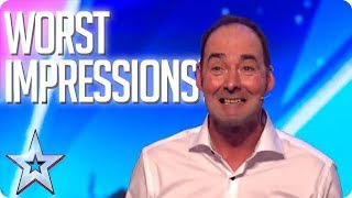 Cringe Alert WORST IMPRESSIONS OF ALL TIME  Britains Got Talent [upl. by Julieta]