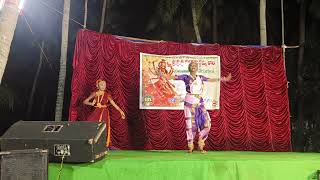 Aigiri Nandini Dance performance by Vaishnavi amp Akshaya  Kadali [upl. by Thor]