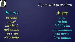 الماضى القريب  البسيط الجزء1 il passato prossimo فى الايطالية [upl. by Suidualc]